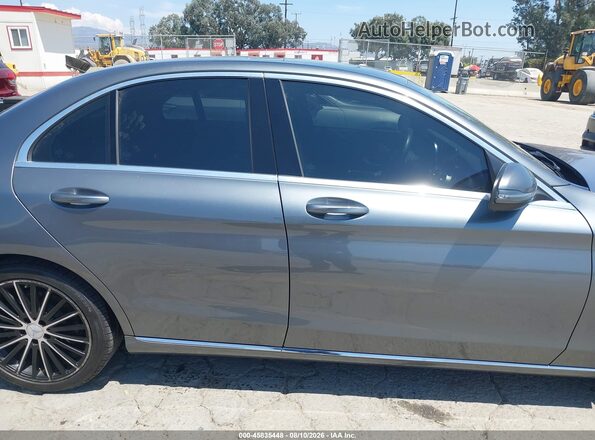 55SWF8DBXKU297347 2019 MERCEDES-BENZ C-CLASS Gray Вид задньої частини салону