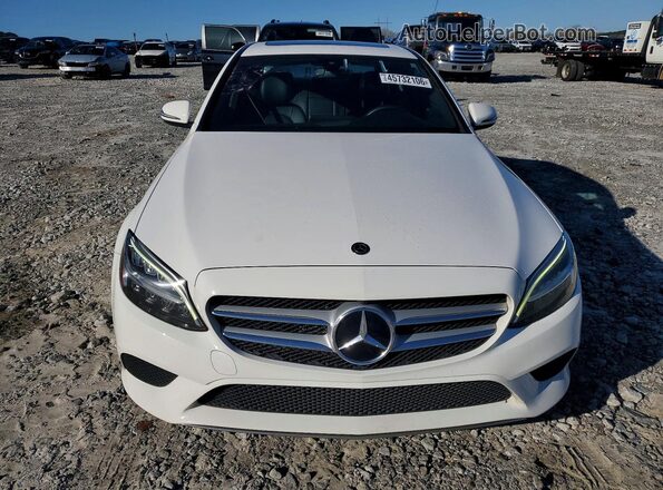 55SWF8DBXKU297669 2019 MERCEDES-BENZ C White Front view