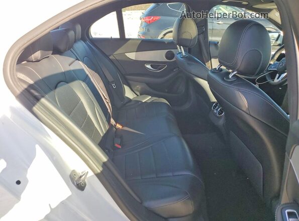55SWF8DBXKU297669 2019 MERCEDES-BENZ C White Rear seats view