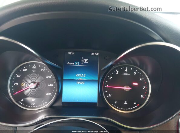 55SWF8DBXLU324354 2020 MERCEDES-BENZ C-CLASS Silver Vista de los asientos traseros