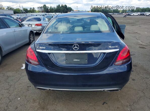 55SWF8EB0KU290146 2019 MERCEDES-BENZ C Черный Вид сзади