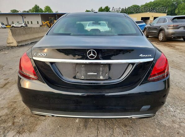 55SWF8EB0KU305406 2019 MERCEDES-BENZ C Black Rear view