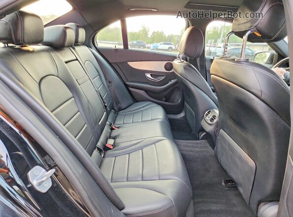 55SWF8EB0KU305406 2019 MERCEDES-BENZ C Black Rear seats view