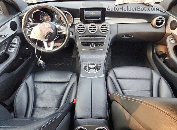 55SWF8EB0KU305406 2019 MERCEDES-BENZ C Black Dashboard view