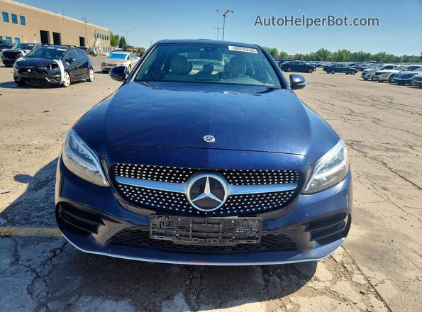 55SWF8EB0LU327911 2020 MERCEDES-BENZ C Blue Вид спереду