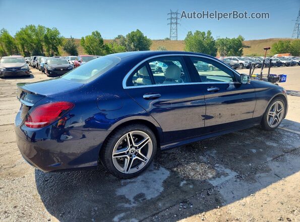 55SWF8EB0LU327911 2020 MERCEDES-BENZ C Blue Задня права чверть