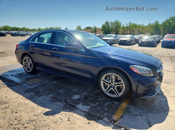 55SWF8EB0LU327911 2020 MERCEDES-BENZ C Blue Передня права чверть