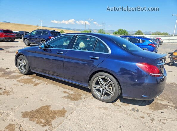 55SWF8EB0LU327911 2020 MERCEDES-BENZ C Blue Задня ліва чверть