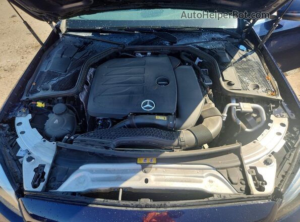 55SWF8EB0LU327911 2020 MERCEDES-BENZ C Blue Вид задньої частини салону