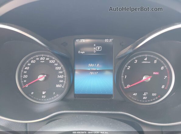 55SWF8EB0LU329979 2020 MERCEDES-BENZ C-CLASS White უკანა სავარძლების ხედი