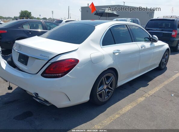 55SWF8EB0LU329979 2020 MERCEDES-BENZ C-CLASS White უკანა მარჯვენა