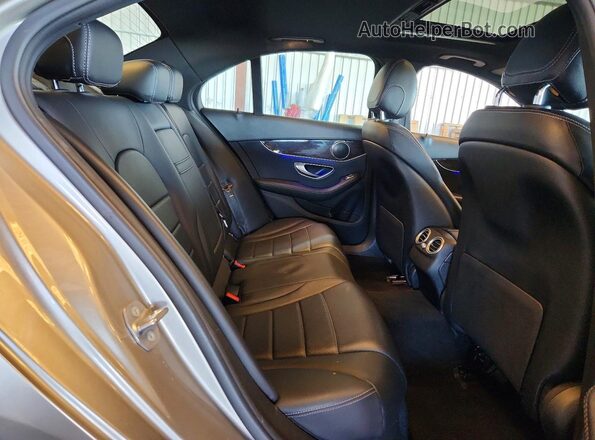55SWF8EB1KU314597 2019 MERCEDES-BENZ C Gray Вид задніх сидінь