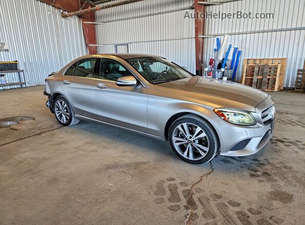 55SWF8EB1KU314597 2019 MERCEDES-BENZ C Gray Передня права чверть