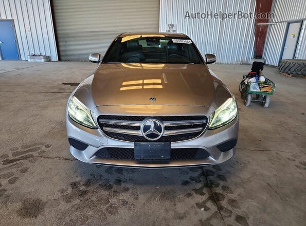 55SWF8EB1KU314597 2019 MERCEDES-BENZ C Gray Вид спереду