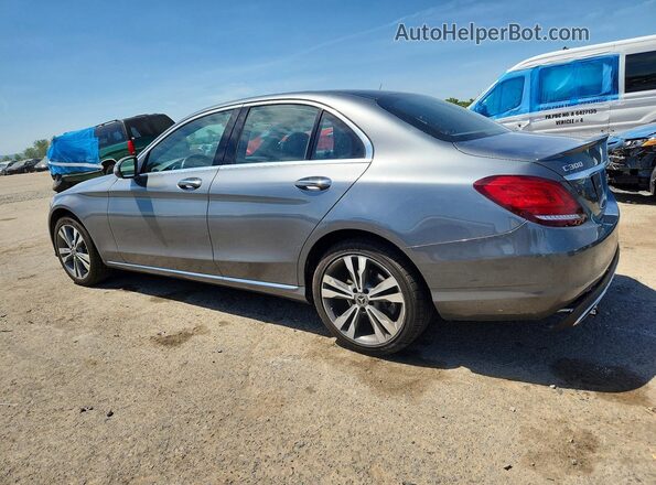 55SWF8EB2KU283988 2019 MERCEDES-BENZ C Gray Trasero izquierdo