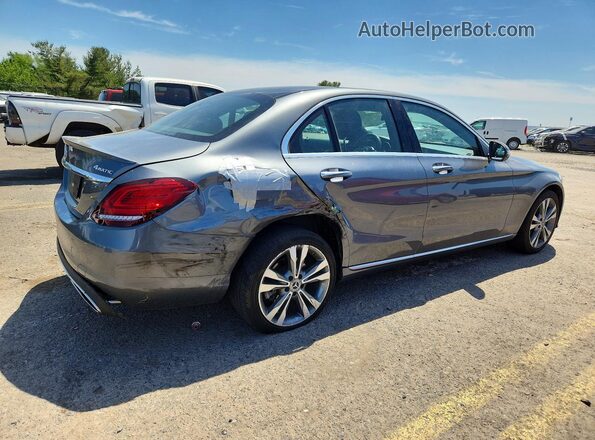 55SWF8EB2KU283988 2019 MERCEDES-BENZ C Gray Trasero derecho