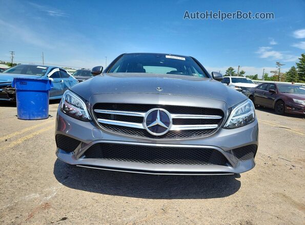 55SWF8EB2KU283988 2019 MERCEDES-BENZ C Gray Vista frontal