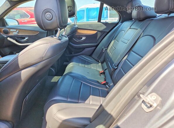 55SWF8EB2KU283988 2019 MERCEDES-BENZ C Gray Vista de los asientos traseros