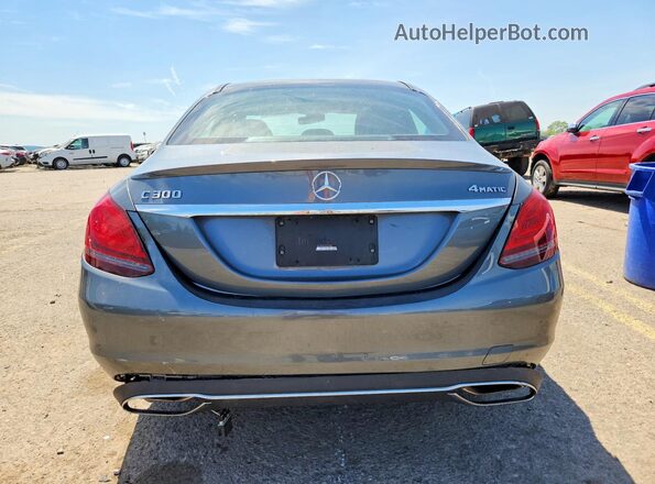 55SWF8EB2KU283988 2019 MERCEDES-BENZ C Gray Vista trasera