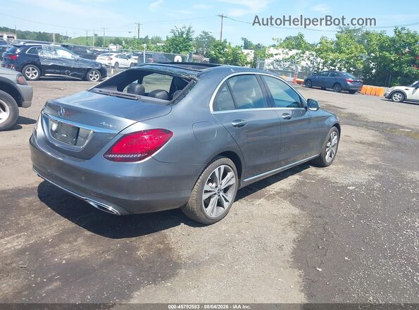 55SWF8EB3KU284535 2019 MERCEDES-BENZ C-CLASS Gray Հետևի աջ