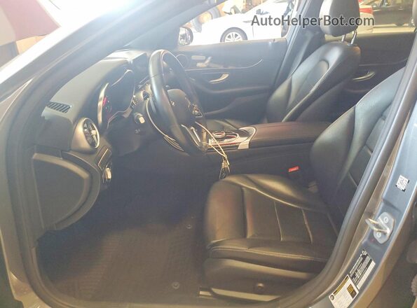55SWF8EB5KU292619 2019 MERCEDES-BENZ C Gray Widok wnętrza z przodu