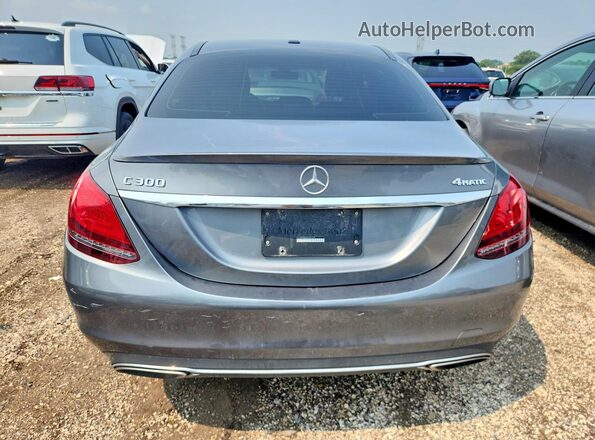 55SWF8EB6KU301974 2019 MERCEDES-BENZ C Серый Вид сзади