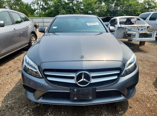 55SWF8EB6KU301974 2019 MERCEDES-BENZ C Серый Вид спереди