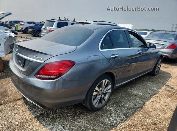 55SWF8EB6KU301974 2019 MERCEDES-BENZ C Серый Задняя правая четверть
