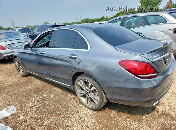 55SWF8EB6KU301974 2019 MERCEDES-BENZ C Серый Задняя левая четверть