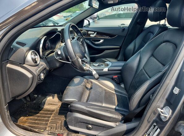 55SWF8EB6KU301974 2019 MERCEDES-BENZ C Серый Вид салона спереди
