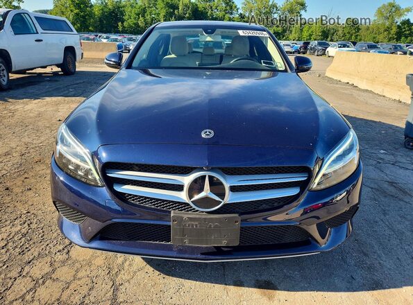 55SWF8EB6KU319374 2019 MERCEDES-BENZ C Blue Դիմացի տեսք
