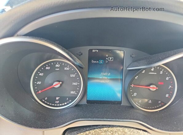 55SWF8EB6KU319374 2019 MERCEDES-BENZ C Blue Սարքավորումների վահանակի տեսք
