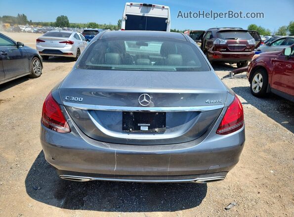 55SWF8EB6LU330747 2020 MERCEDES-BENZ C Gray უკანა ხედი