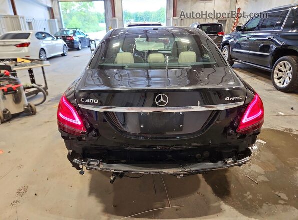 55SWF8EB7KU292685 2019 MERCEDES-BENZ C Black Widok z tyłu