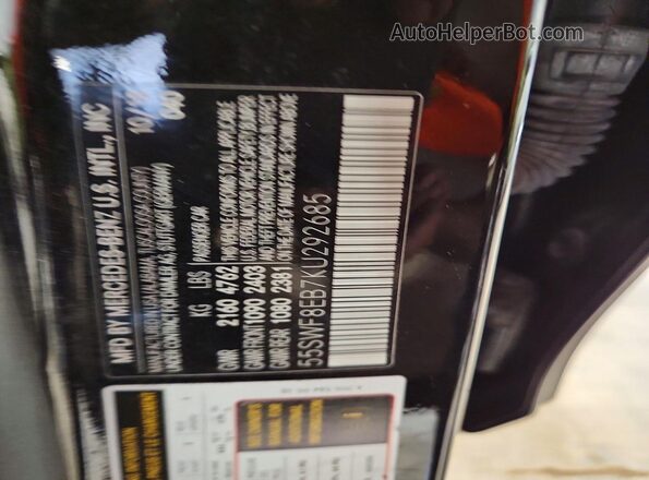 55SWF8EB7KU292685 2019 MERCEDES-BENZ C Black Widok komory silnika