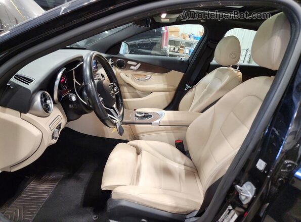 55SWF8EB7KU292685 2019 MERCEDES-BENZ C Black Widok wnętrza z przodu