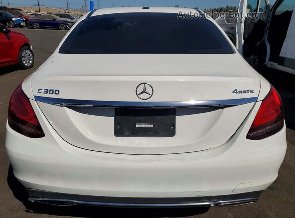55SWF8EB8KU286264 2019 MERCEDES-BENZ C White Vista trasera