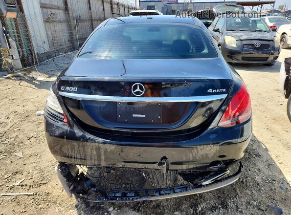 55SWF8EB8LU324769 2020 MERCEDES-BENZ C Black Вид ззаду