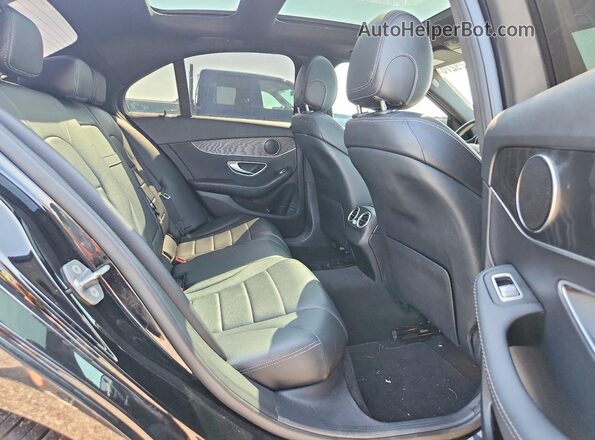 55SWF8EB8LU334329 2020 MERCEDES-BENZ C Black Vista de los asientos traseros