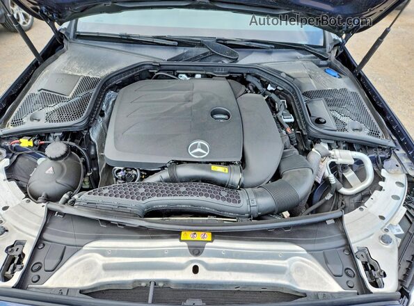 55SWF8EB9KU317635 2019 MERCEDES-BENZ C Blue Вид задньої частини салону