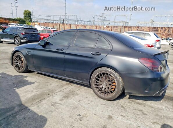 55SWF8GB0HU209765 2017 MERCEDES-BENZ C Blue Задня ліва чверть