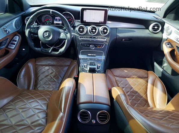 55SWF8GB0HU209765 2017 MERCEDES-BENZ C Blue Вид панелі приладів