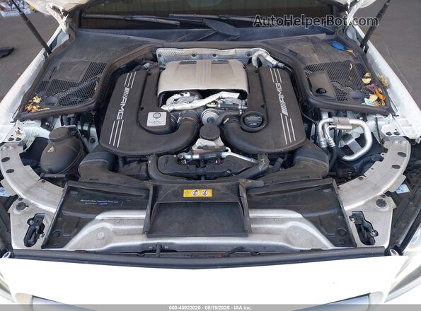55SWF8HB3JU236902 2018 MERCEDES-BENZ AMG C 63 White Widok z tyłu