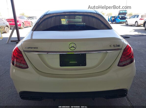 55SWF8HB3JU236902 2018 MERCEDES-BENZ AMG C 63 White 