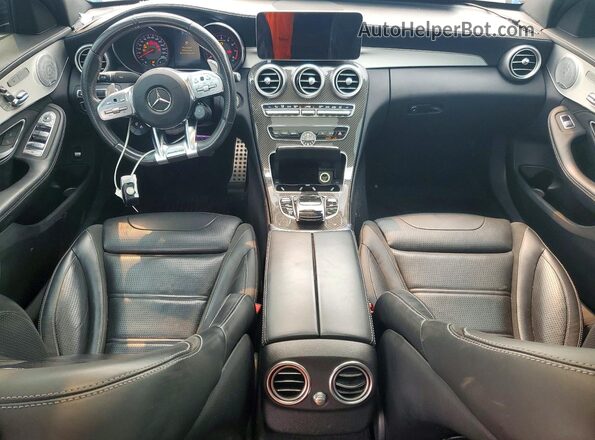 55SWF8HB4LU331200 2020 MERCEDES-BENZ C White Widok deski rozdzielczej