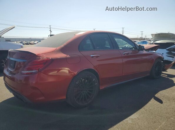 55SWF8HB5GU117922 2016 MERCEDES-BENZ C Maroon Задня права чверть