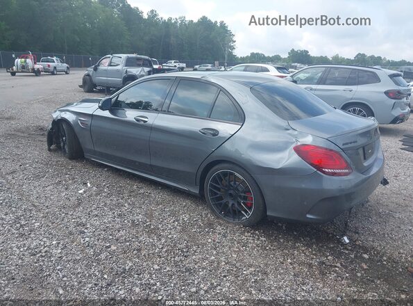 55SWF8HB7KU303339 2019 MERCEDES-BENZ AMG C 63 Gray უკანა მარცხენა