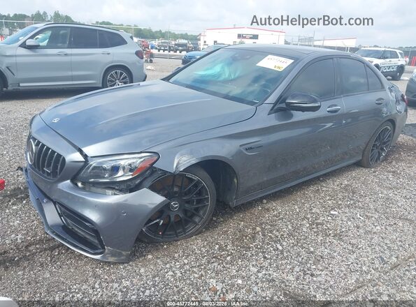 55SWF8HB7KU303339 2019 MERCEDES-BENZ AMG C 63 Gray წინა მარცხენა ხედი სამი მეოთხედიდან