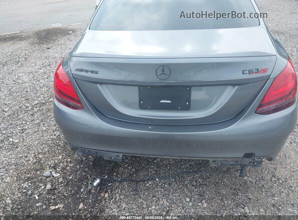 55SWF8HB7KU303339 2019 MERCEDES-BENZ AMG C 63 Gray წინა ხედი