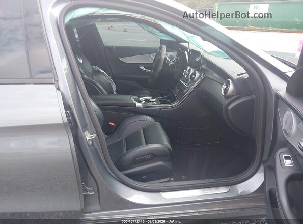 55SWF8HB7KU303339 2019 MERCEDES-BENZ AMG C 63 Gray წინა სალონის ხედი